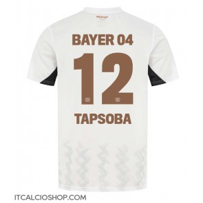 Bayer Leverkusen Edmond Tapsoba #12 Seconda Maglia 2024-25 Manica Corta